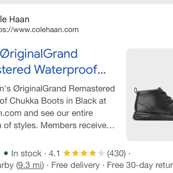 Cole Haan Men's Original Grand Chukka Boot in Black 11.5 never worn - Picture 2 of 6